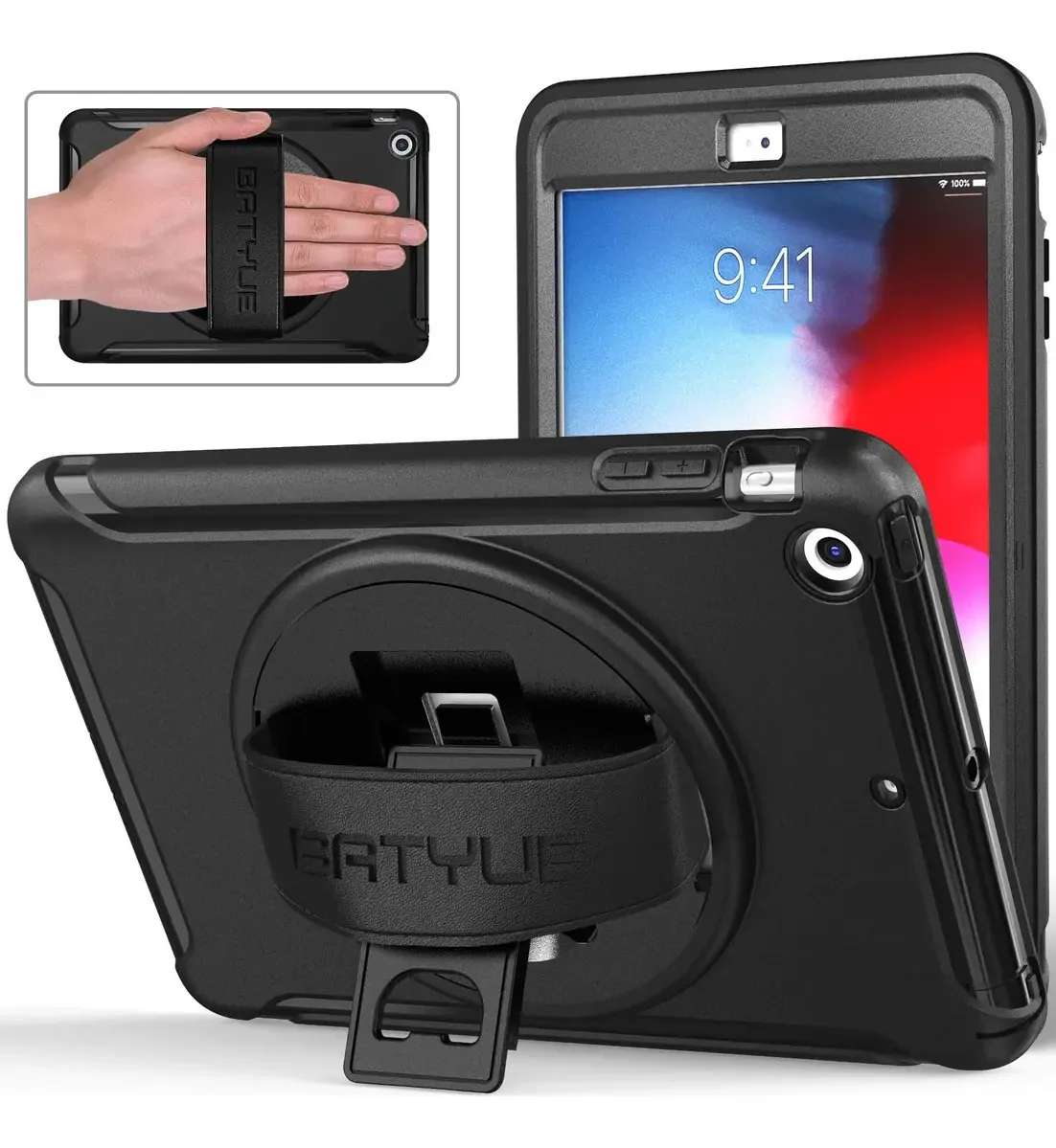 Batyue - Capa para iPad Mini 1,2,3 cinza