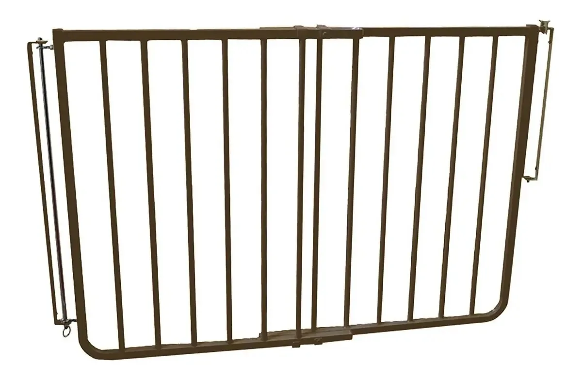 Barreira de segurança para portas e escadas de alumínio e aço inoxidável Cardinal Gates SS-30OD-BR-C cor marrom