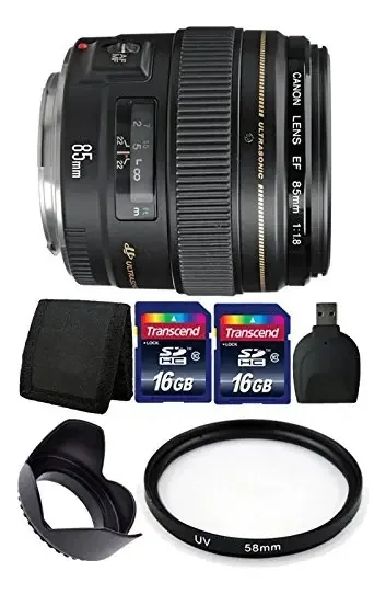 Lente Teds Canon EF 85mm F/1.8 Preto