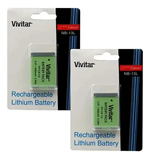 Baterias Teds PowerShot NB-13L, Pack 2.
