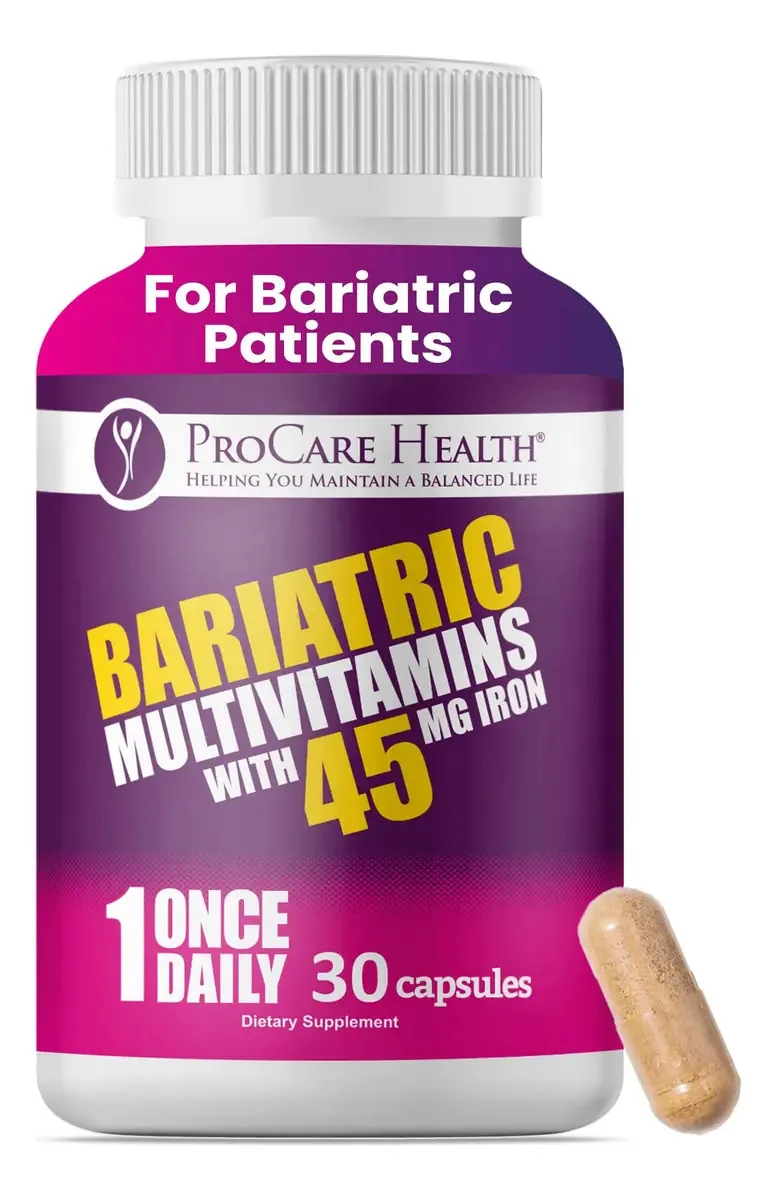 Multivitamínico bariátrico com ferro Procare Health 45mg