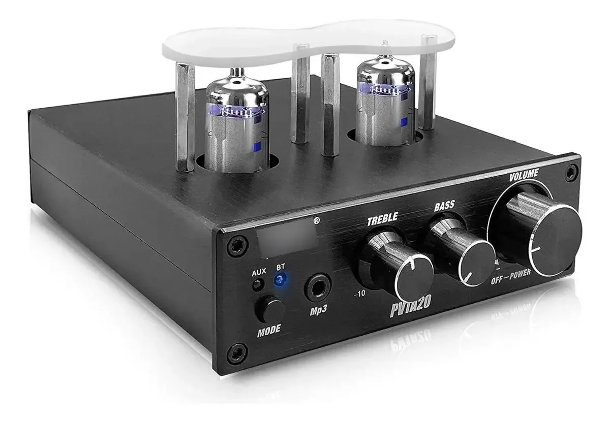 Amplificador de tubo Bluetooth 600w com entradas auxiliares e
