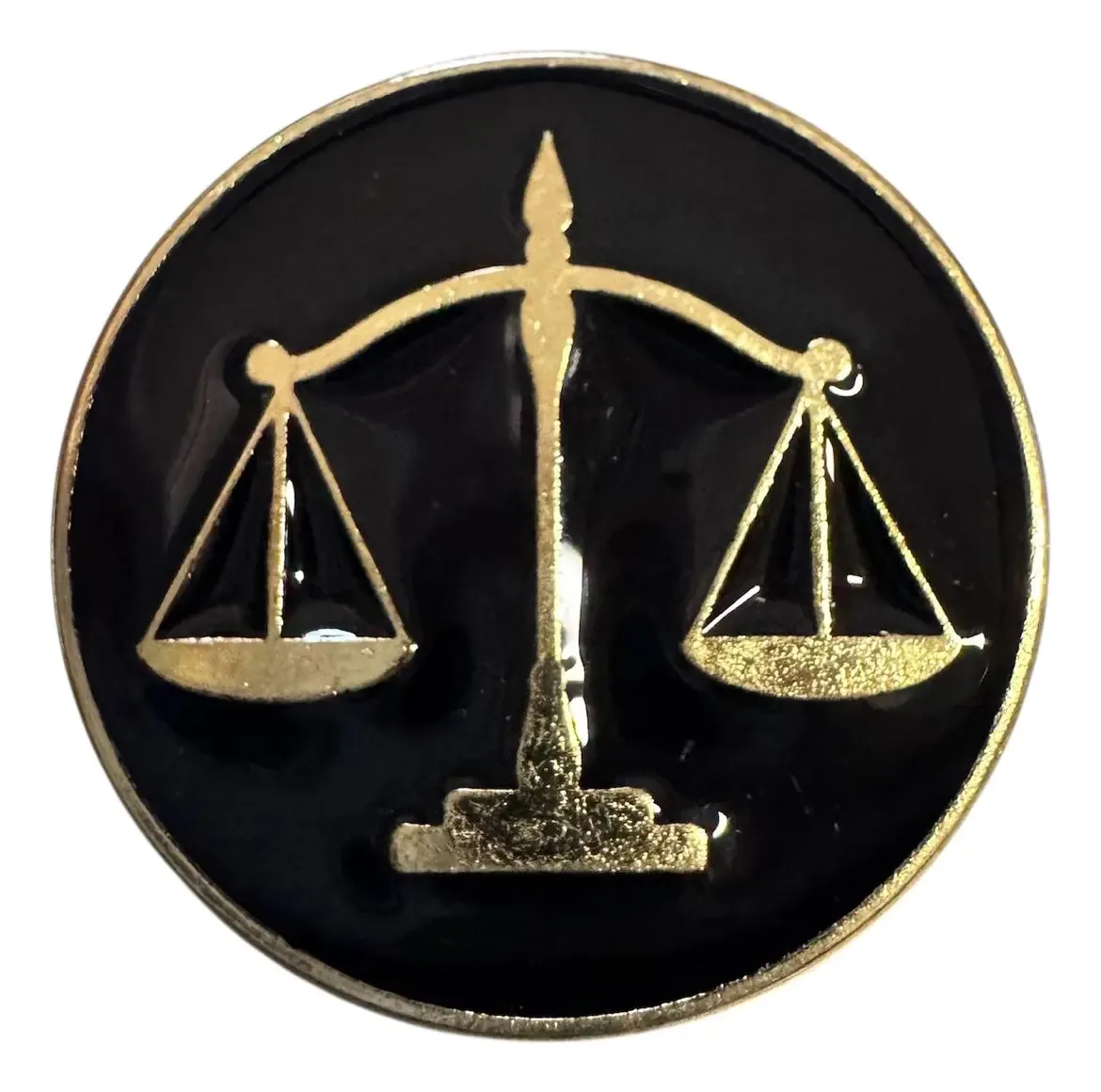 Pin Pin Symbol Justice Lawyers Libra Black
