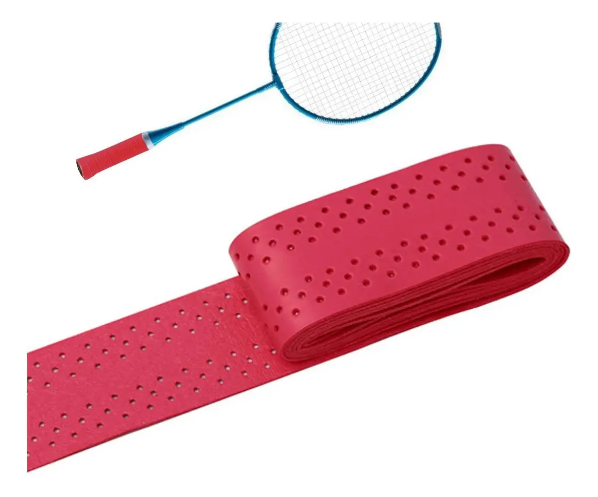 Fassme Faixa De Suor Com Empunhadura De Raquete | Fita Antiderrapante De Poliuretano Com Cabo De Badminton | Capa De Fita Esportiva Respirável Para Raquete De Badminton