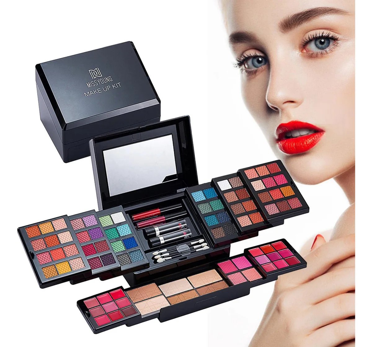 Sritob Conjunto De Maquiagem Tudo Em Um Para Mulheres, Kit De Maquiagem De 88 Cores Tudo Em Um, Kit De Maquiagem Profissional Para Mulheres Conjunto Completo Com Espelho