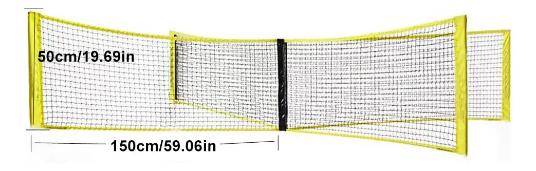 Rede de Pickleball Sritob, Equipamento Esportivo Portátil de Quatro Lados | Equipamento Esportivo de Redes de Voleibol Profissional para Quintal e Praia