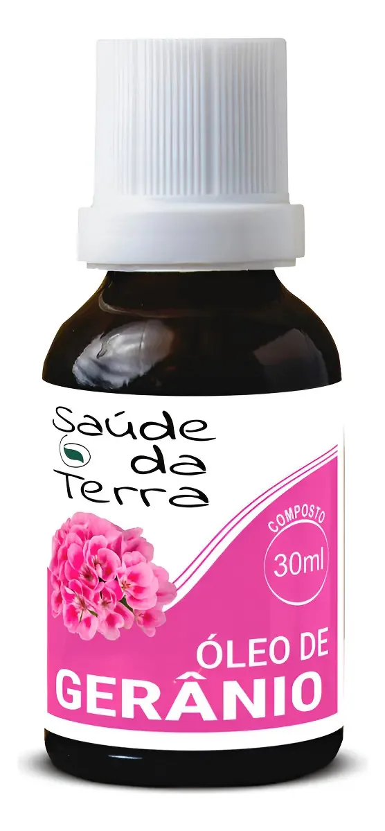 Óleo De Gerânio 30ml Saúde Da Terra