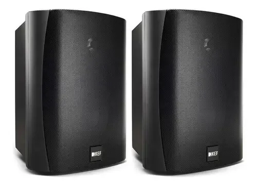 Par de alto-falantes externos Kef Ventura 6, cor preta