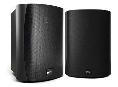 Par de alto-falantes externos Kef Ventura 5, cor preta