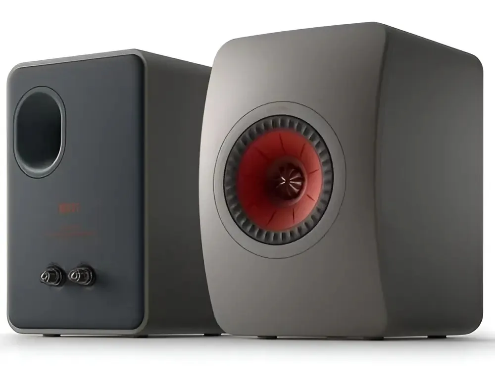 Par de alto-falantes de prateleira passivos Kef Ls50 Meta Grey