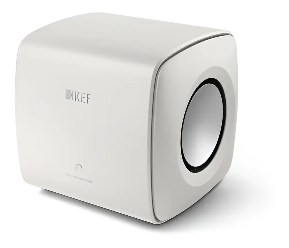 Subwoofer ativo Kef Kc62, cor branca