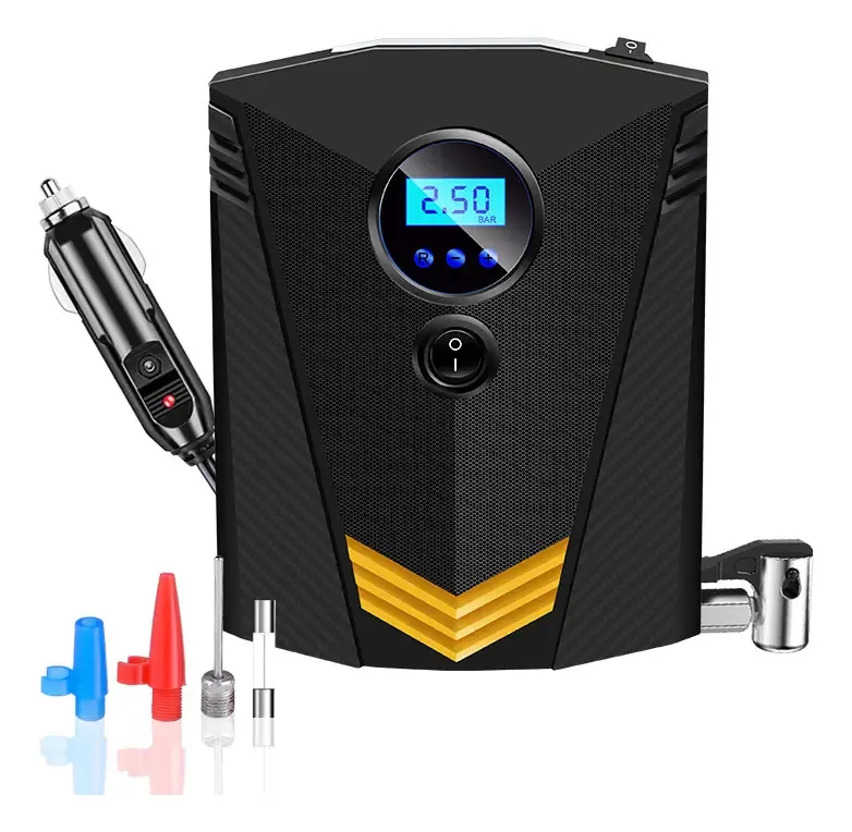 Compressor Ar Inflador Ar Pneu Digital Lanterna Portátil