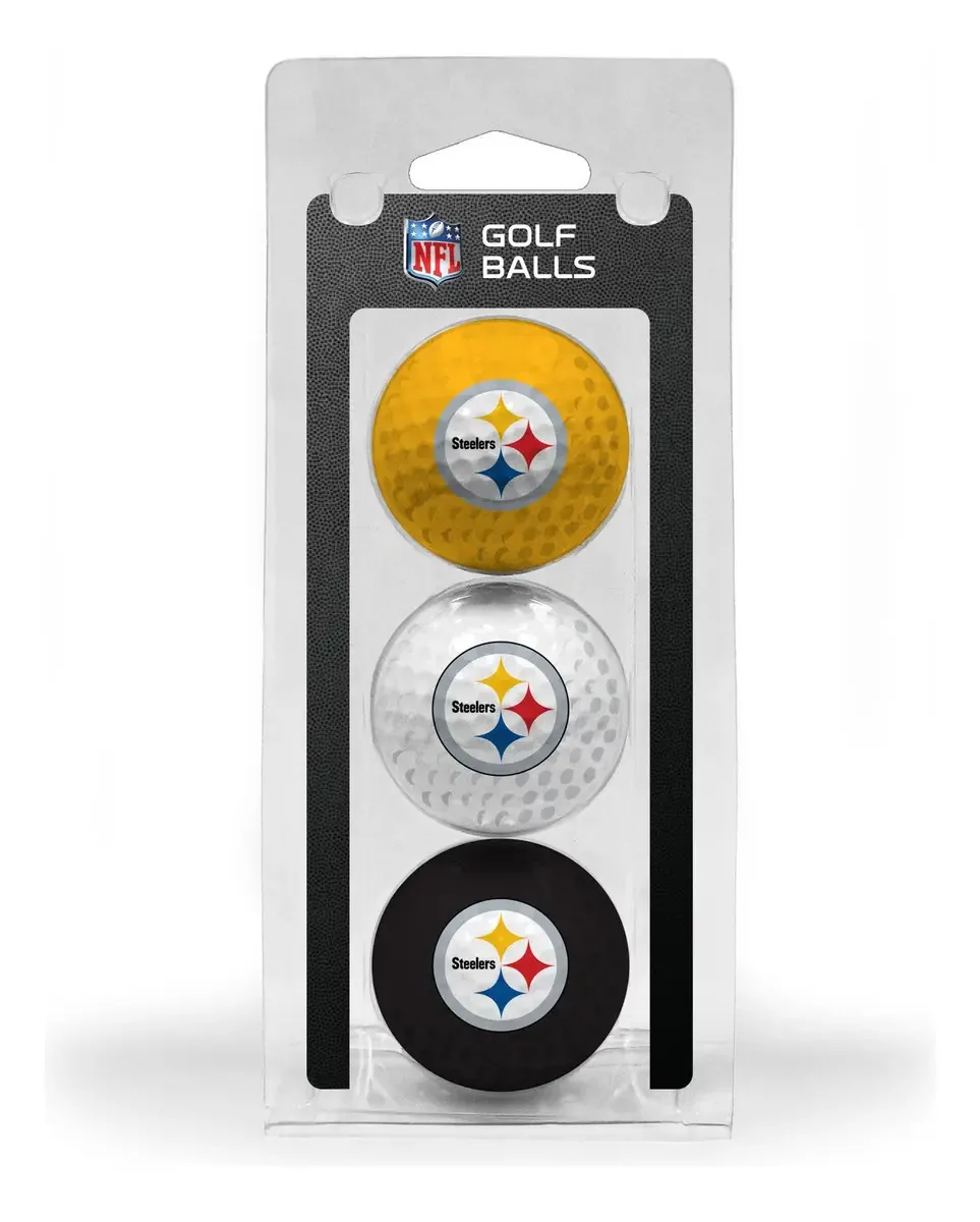 Bolas de Golfe Tamanho Oficial NFL 3 Unidades Impressão