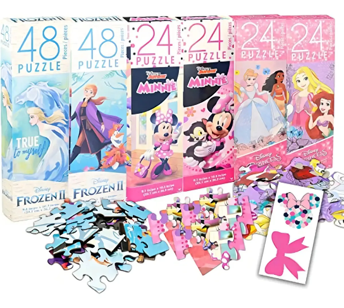 Pacote de quebra-cabeças Disney ~ 6 quebra-cabeças exclusivos de