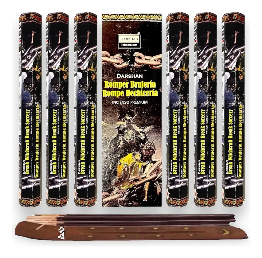Incenso Darshan Mayoreo 120 palitos com porta-incenso Mais aroma, fragrância, quebra bruxaria