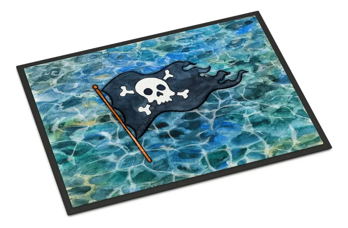 Tapete pirata multicolorido para ambientes internos e externos