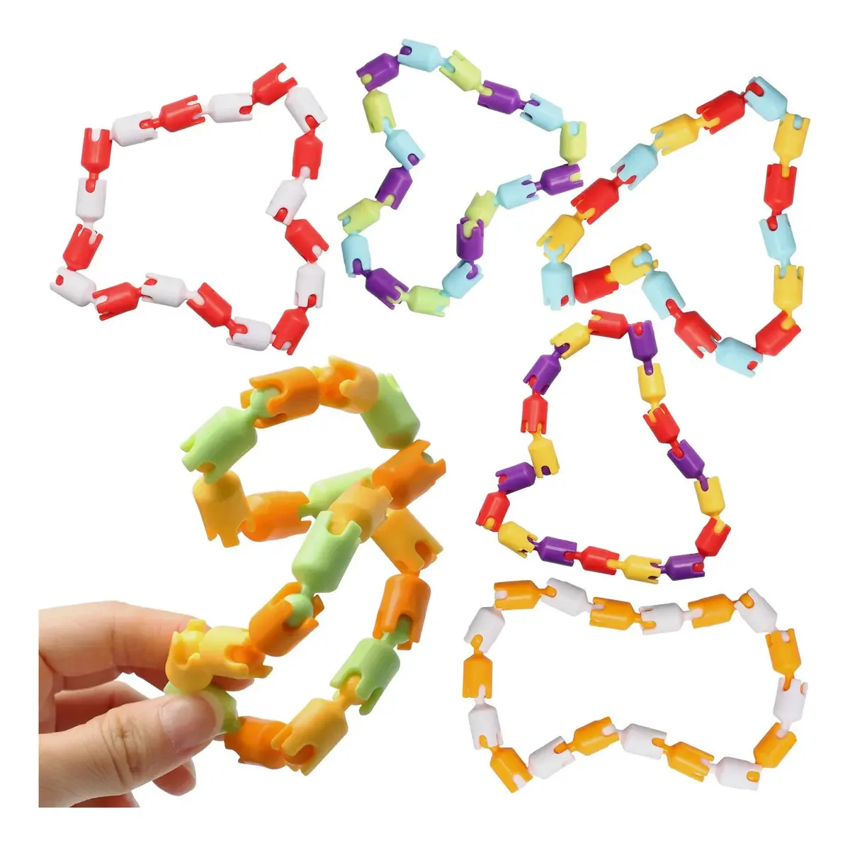 6 Brinquedos Sensoriais Multicoloridos Para Crianças E Adultos