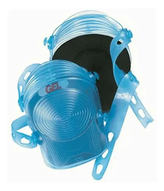 Joelheiras profissionais de gel Clc Custom Leathercraft G361, cor azul