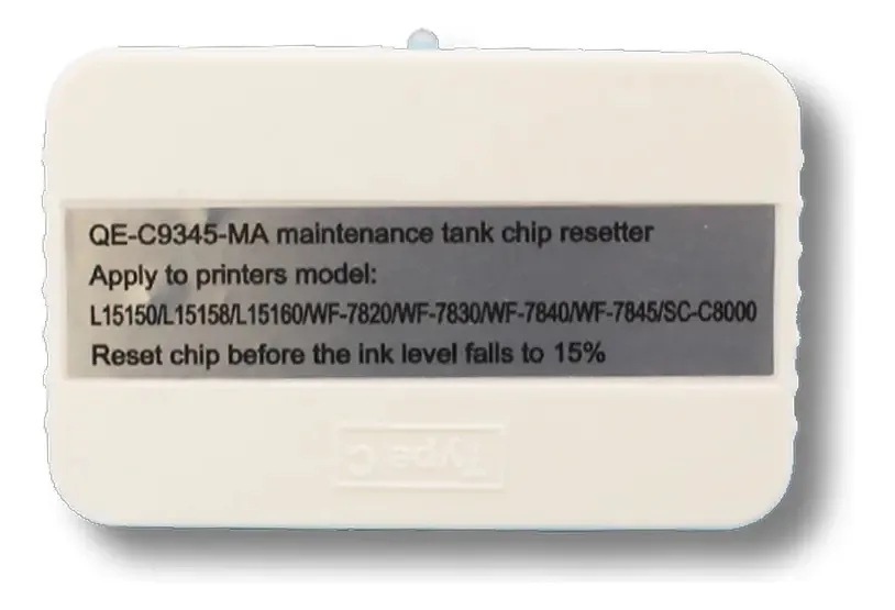 Tanque de manutenção do reiniciador de chips C9345 L1805