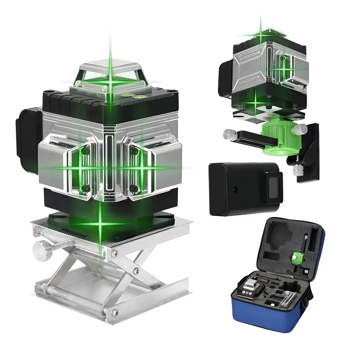 Nível a Laser Perfin 16 Linhas Verde 30m Modelo PF104SP com Controle Remoto