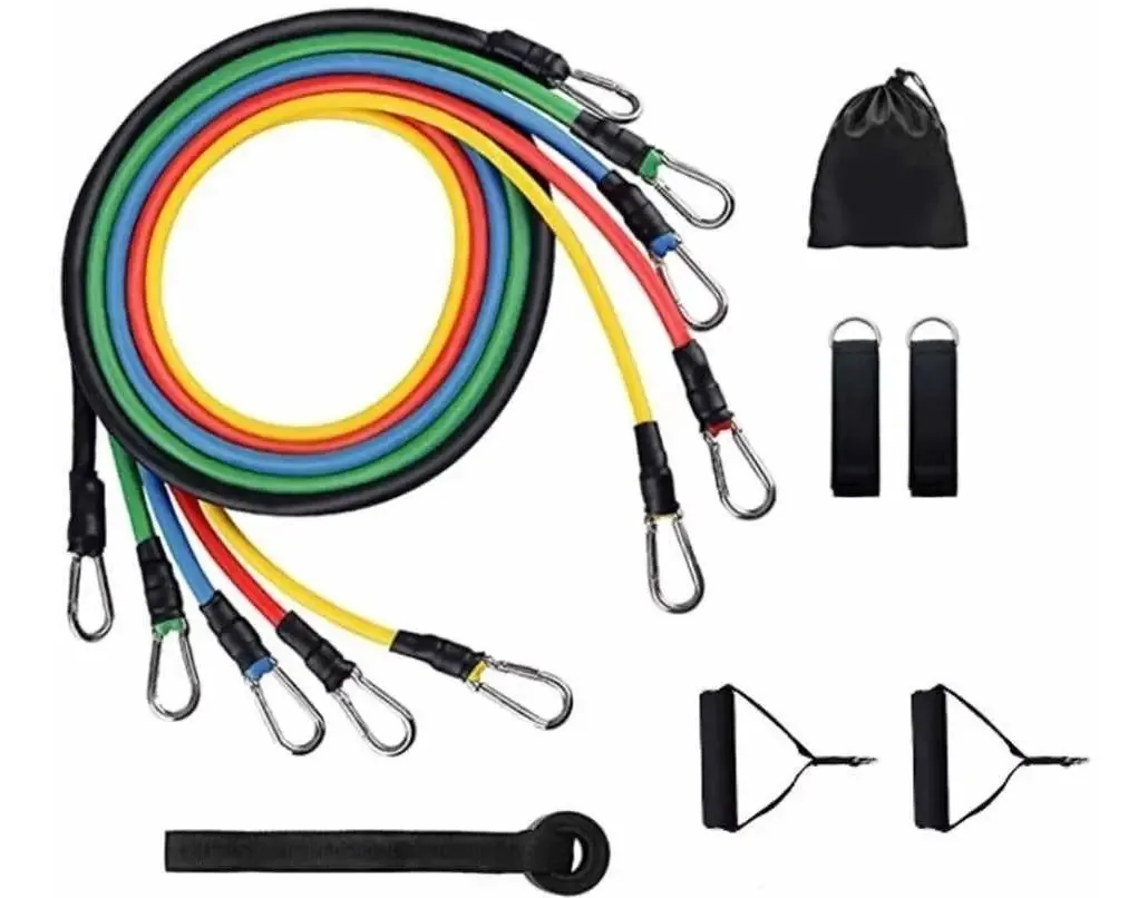 Kit de faixas elásticas tubulares de resistência X11