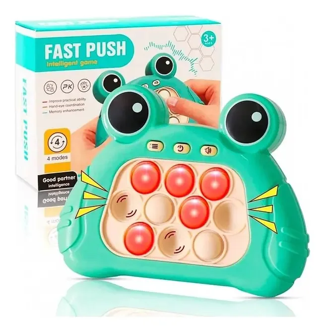 Jogo Pop-it Sensory Fidget Toys, brinquedo Frog Color