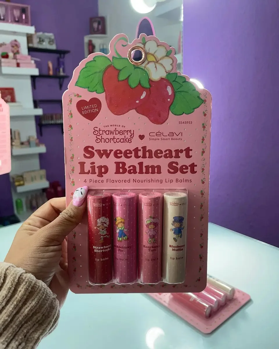 Conjunto 4 Bálsamos Labiais Sweetheart Rosita Fresita X Celavi
