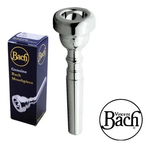 Boquilha de trompete prateada Vincent Bach 3511fc 1 1/4c