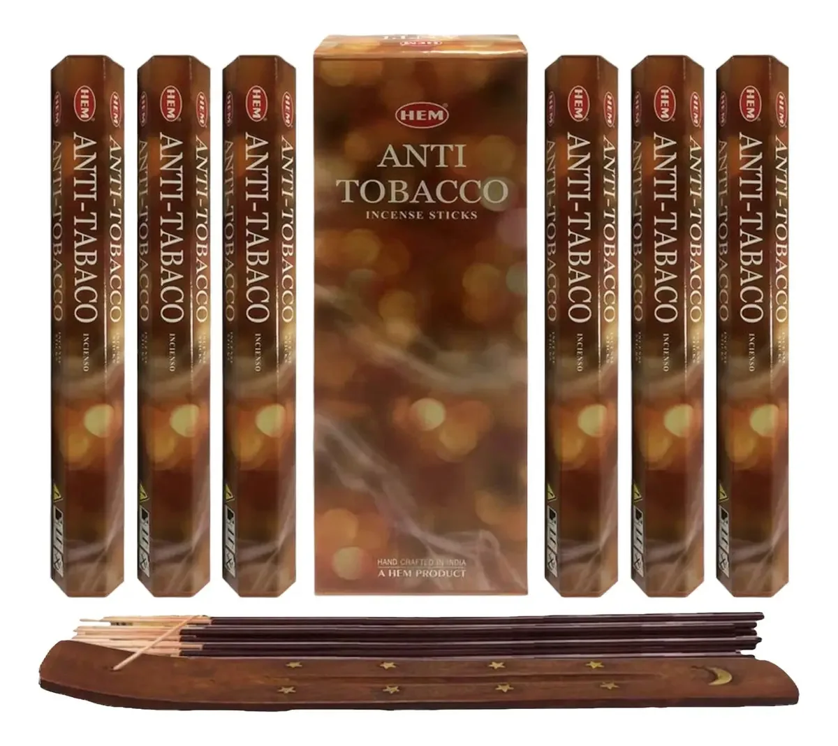 Hem Mayoreo Incense 120 palitos com porta-incenso Aromas, fragrância antitabaco