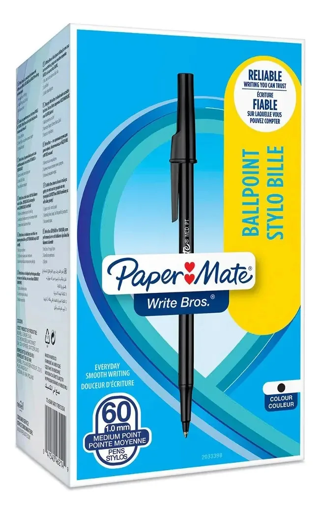60 canetas esferográficas Paper Mate Write Bros