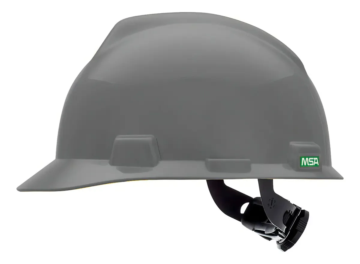 22 Capacetes De Segurança Msa V-gard Grey Cap Type Cinza