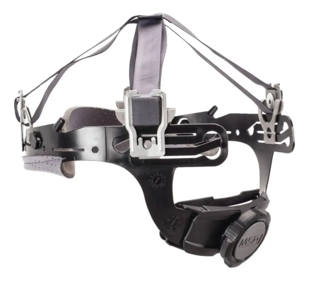 Capacetes Msa Safety de plástico/nylon Fas-trac Iii, 4 pontos. Cor: Preto