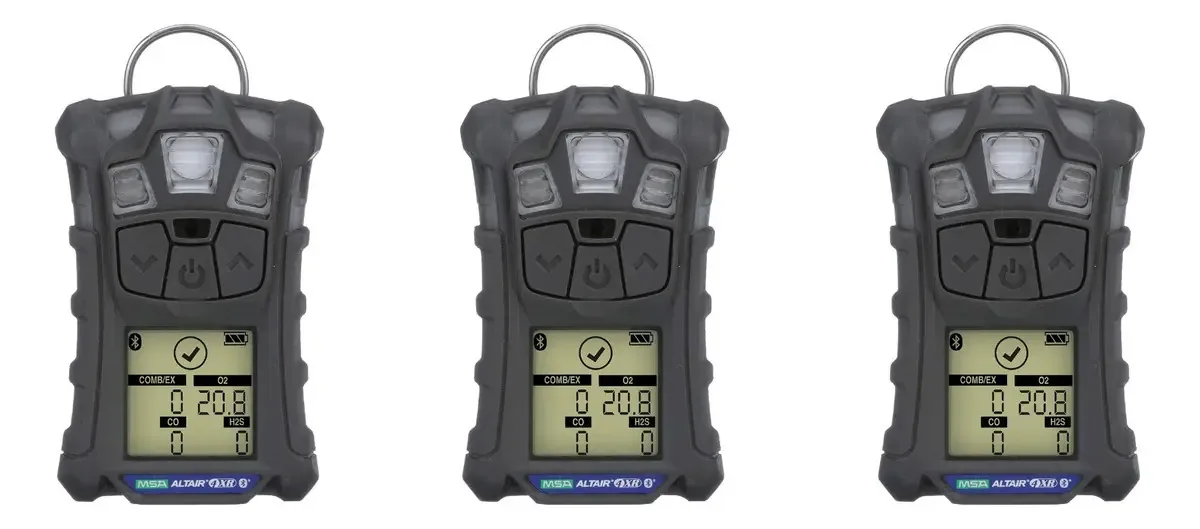 De 3 detectores de gás Msa Altair 4xr com O2 H2s Lel Dark Grey