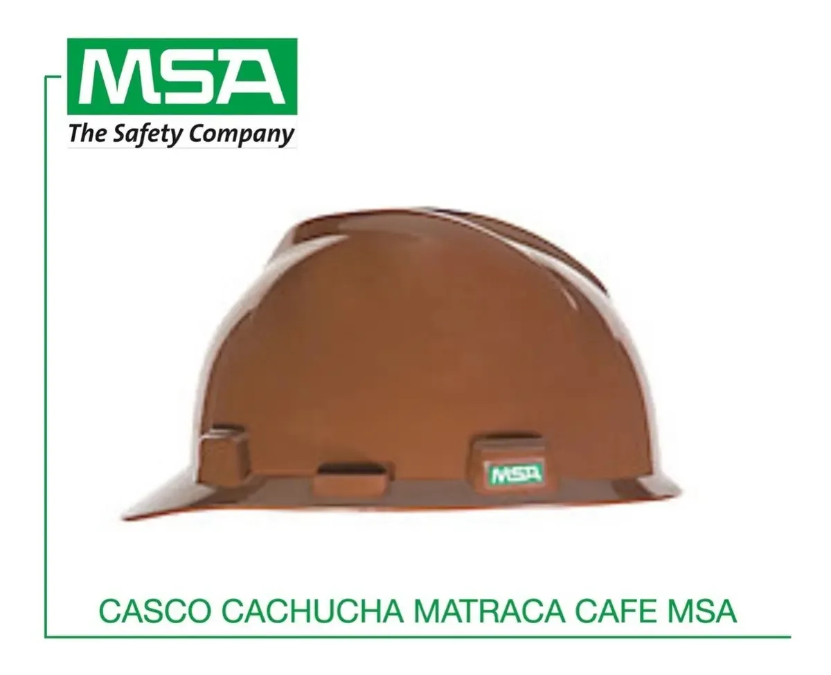 Capacete de segurança em polietileno de alta densidade MSA 10031800 marrom