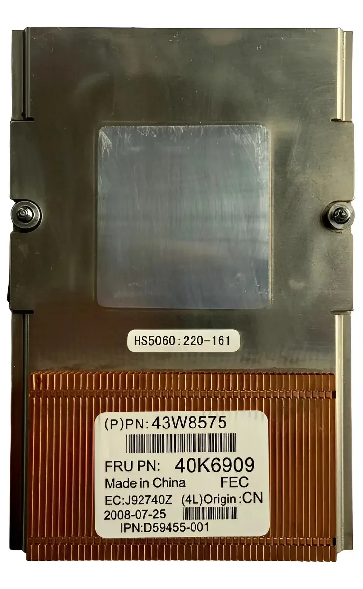 Dissipador Ibm Bladecenter Hs21 13n2360 40k6909 26k9646