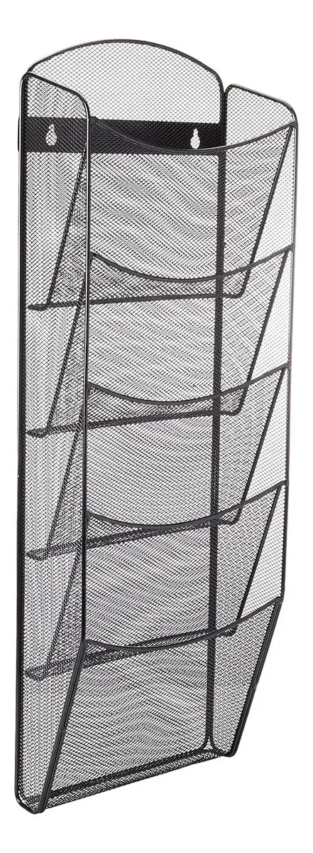 Safco - Porta-revistas Black Onyx Mesh