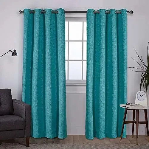 Cortinas domésticas exclusivas, par de painéis de cortina