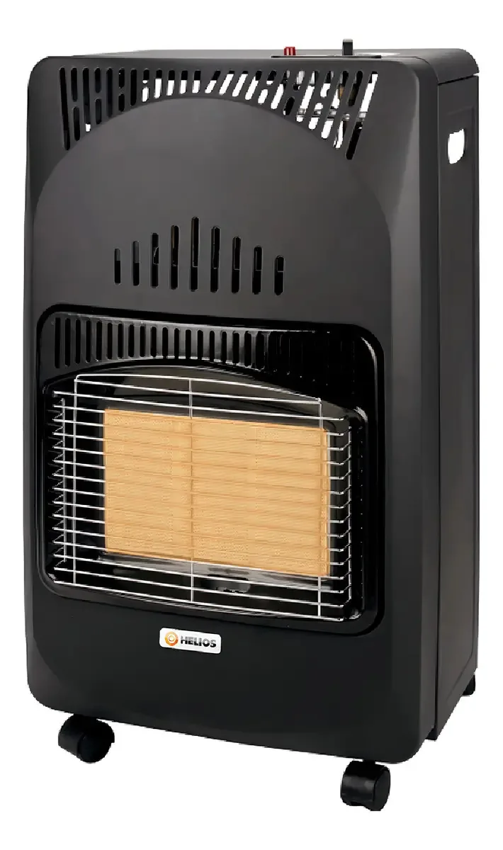 Aquecedor a gás interno portátil Helios Aquecedores M3P com conexão: gás engarrafado - preto