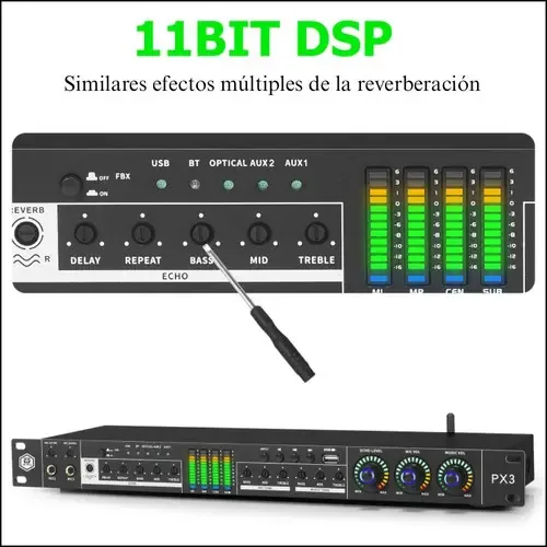 Processador de efeitos de pré-áudio digital Winmix Px3