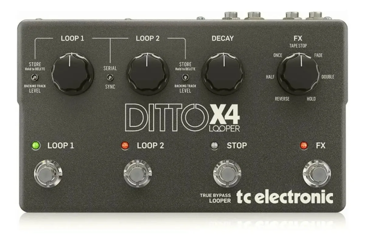 Pedal de efeitos de looper para guitarra Tc Electronic Ditto X4 Looper