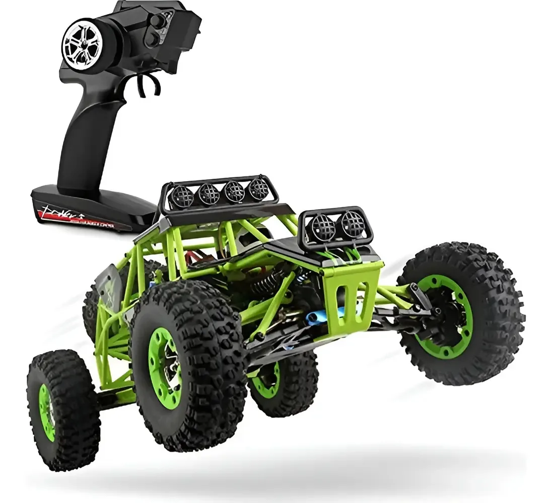 Buggy Rc Wltoys 12427 1/12 4x4 Controle Remoto 50 Km/h Verde