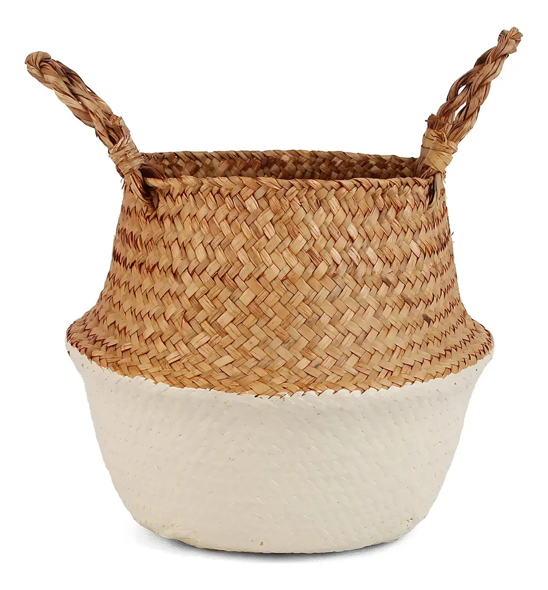 Cesta de armazenamento de ervas marinhas tecidas Bluemake