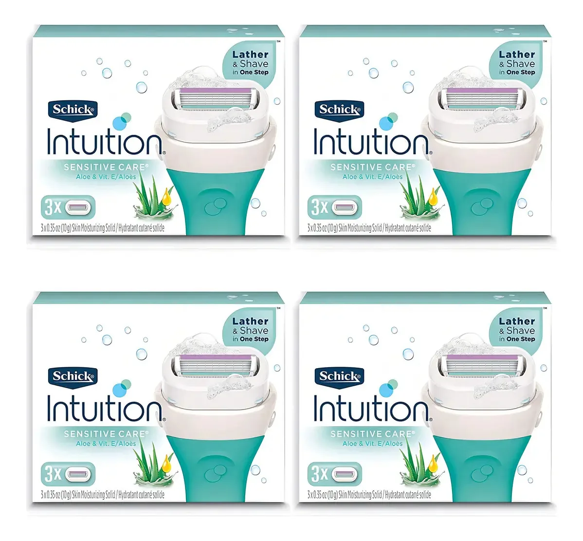 Recargas De Barbear Schick Intuition Pure Nourishment X12