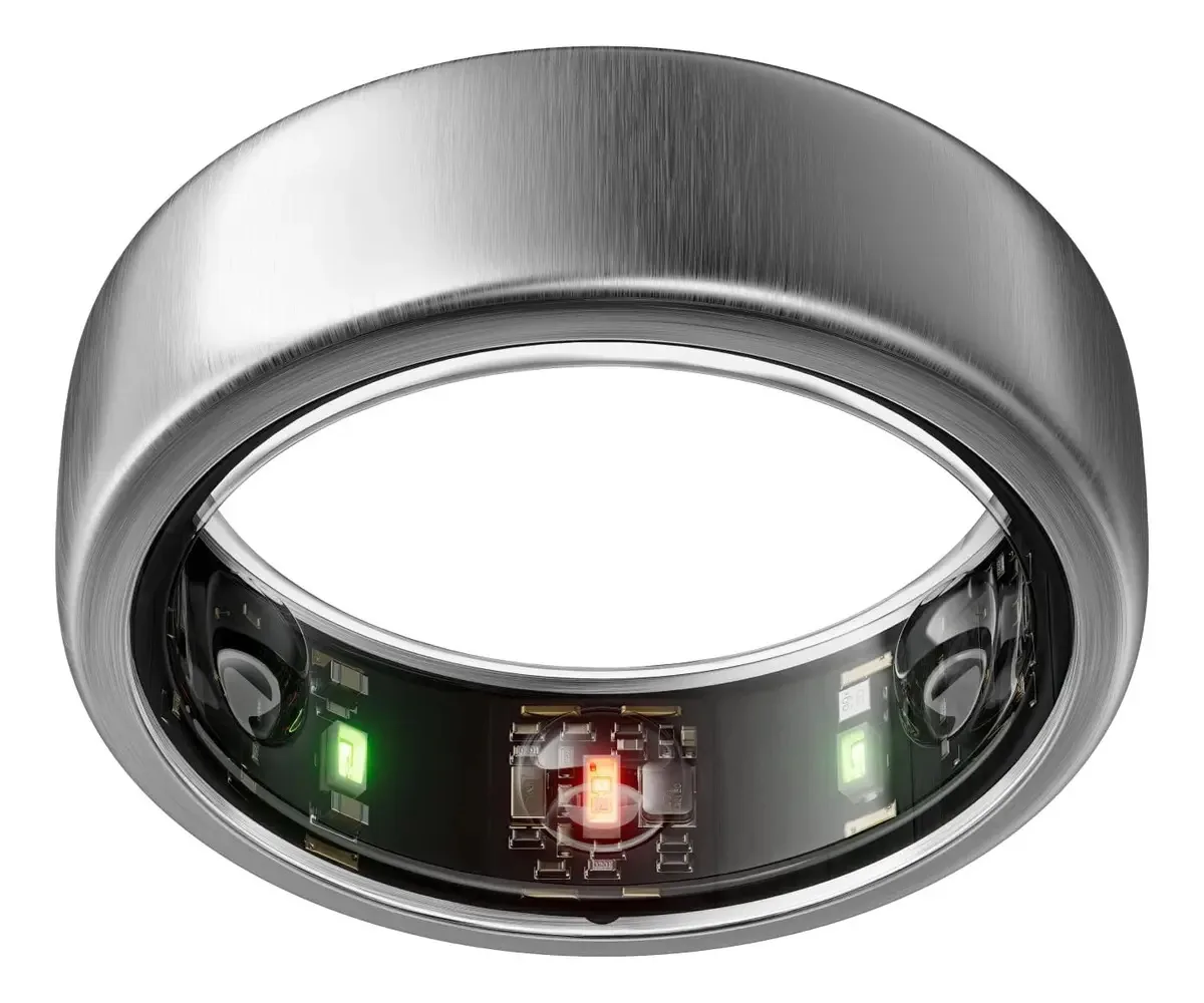 Anel inteligente de titânio escovado Oura Ring Gen3 tamanho 1