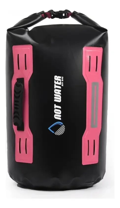 Bolsa impermeável multifuncional rosa impermeável de 45 litros