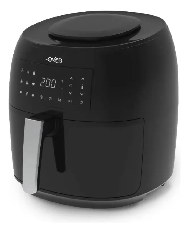 Air fryer Overtech Air Fryer OV-108 de 7.4L preto Aceitável (Recondicionado)