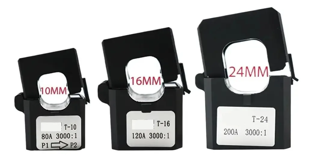 Transformador de Corrente Ungmuqdd 3000/1 Com Micronúcleo Dividido, AC, Tipo Aberto, CT, 80 A, 120 A, 200 A, 300 A, 500 A, 750 A, Com Pinça, Transformador de Alta Frequência (tamanho: 500 A)