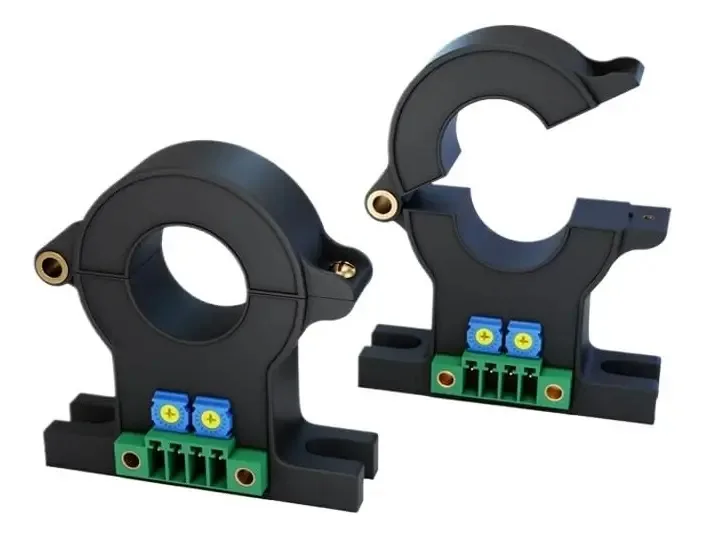 Transdutor de Corrente Hall Ungmuqdd Qndbk1-21 DC 30A 50A 100A 200A 300A 400 500A / 4 20mA Transformador de Corrente Núcleo Dividido Sensor de Corrente Hall(cor:DC 20A)