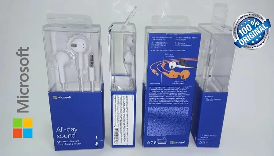 Fone Ouvido Microsoft Wh-308 Lumia Android Apple