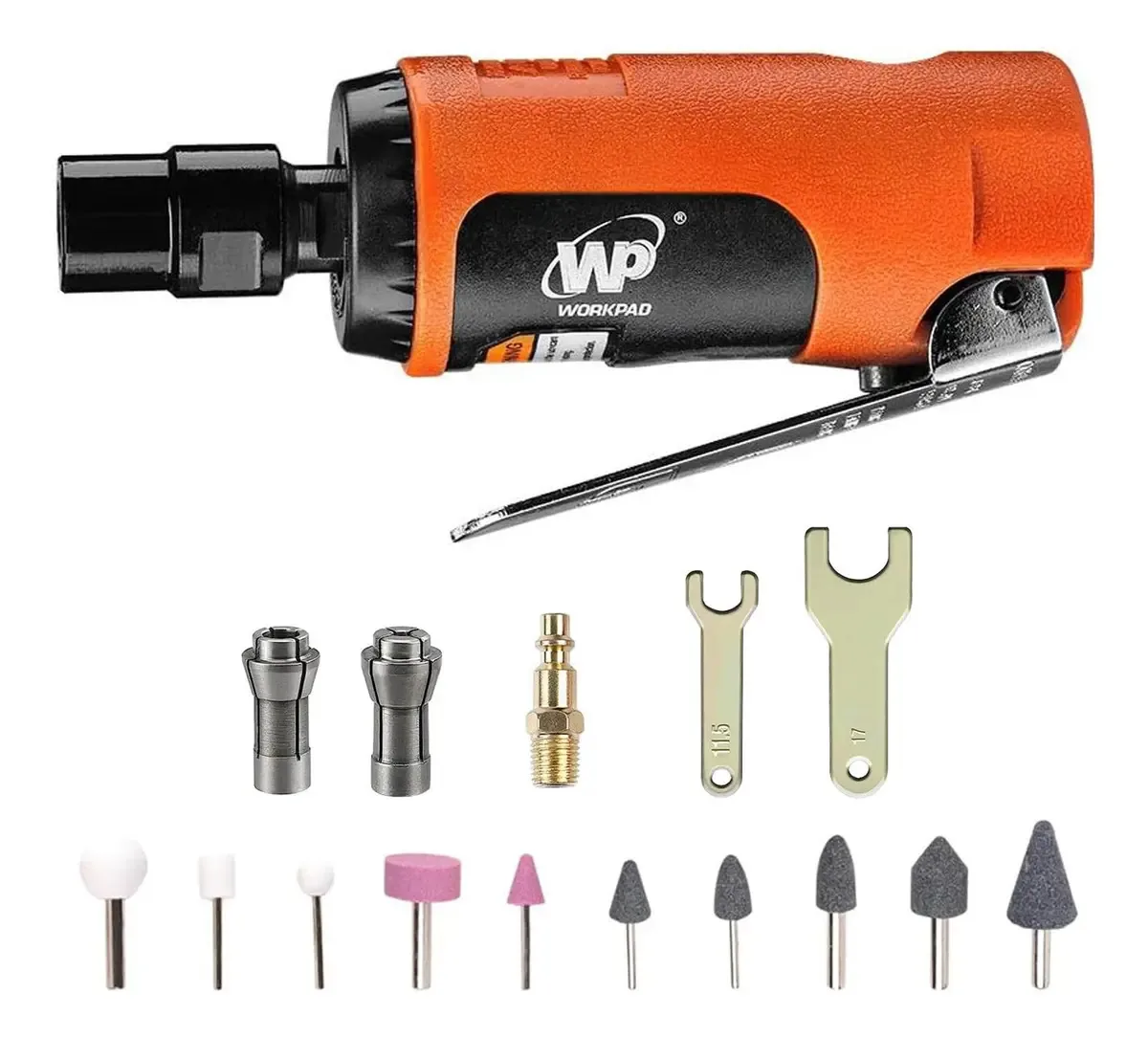 Mini moedor pneumático com conjunto de pedras de 25000 rpm